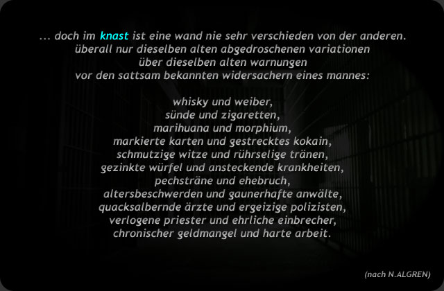 Text zum Wortbild Knast